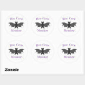 Boo Crew Lid Bat Sticker Set (Vel)