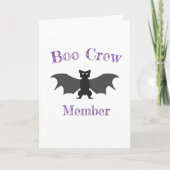 Boo Crew Lid Halloween Kaart (Voorkant)