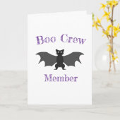 Boo Crew Lid Halloween Kaart (Gele Bloem)