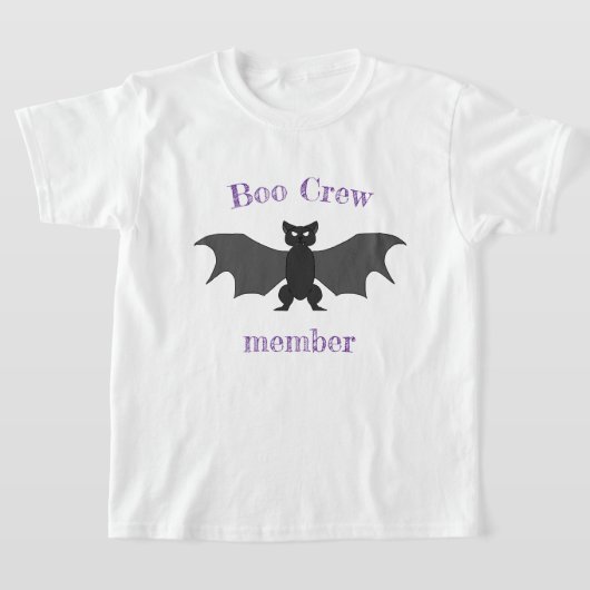 Boo Crew-lid Kids Wit T-shirt (Laagn)