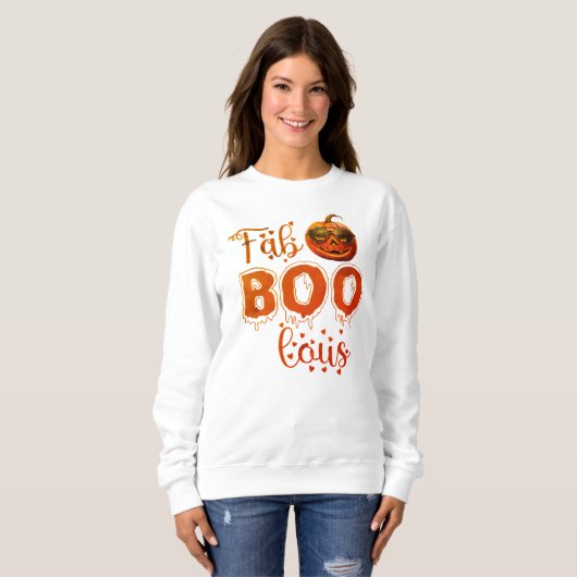 Boo Crew Matching Halloween Familie Hoodie Pullove Trui (Voorkant volledig)