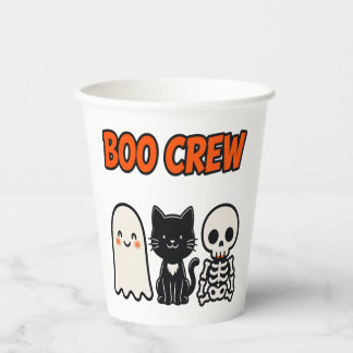 Boo Crew Matching Squad T-shirt Papieren Bekers