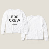 Boo Crew Monogrammed Halloween (Voorkant /achterkant)