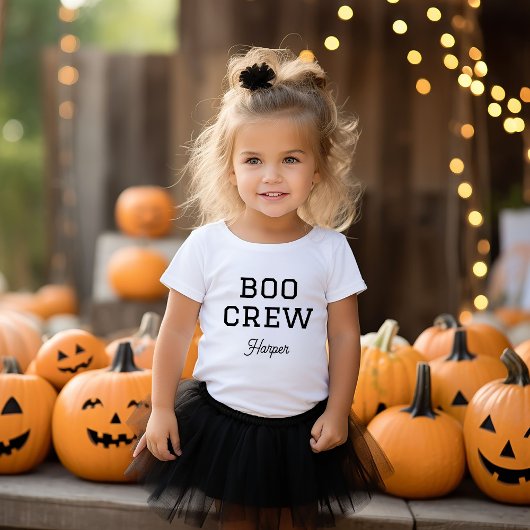 Boo Crew Monogrammed Halloween Romper