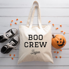 Boo Crew Monogrammed Halloween Tote Bag
