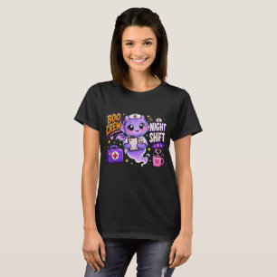 Boo Crew Nachtdienst Verpleegster Spook Halloween T-shirt