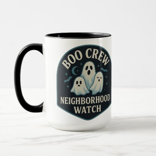 Boo Crew—Neighborhood Watch | Halloween Gifts Mok (Links)