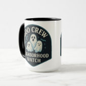 Boo Crew—Neighborhood Watch | Halloween Gifts Mok (Voorkant links)