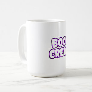 Boo Crew Neon Purple Contour Halloween Party T-Shi Koffiemok