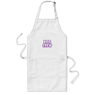 Boo Crew Neon Purple Contour Halloween Party T-Shi Lang Schort