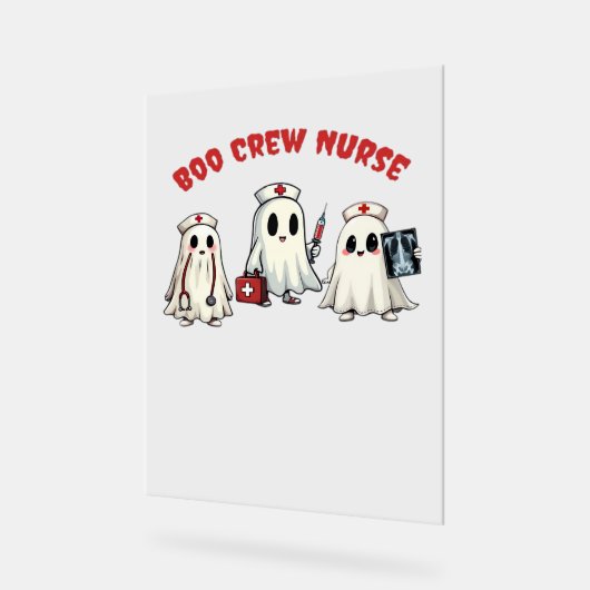 BOO CREW NURSE Essential T-shirt Acryl Bord (Hoek)