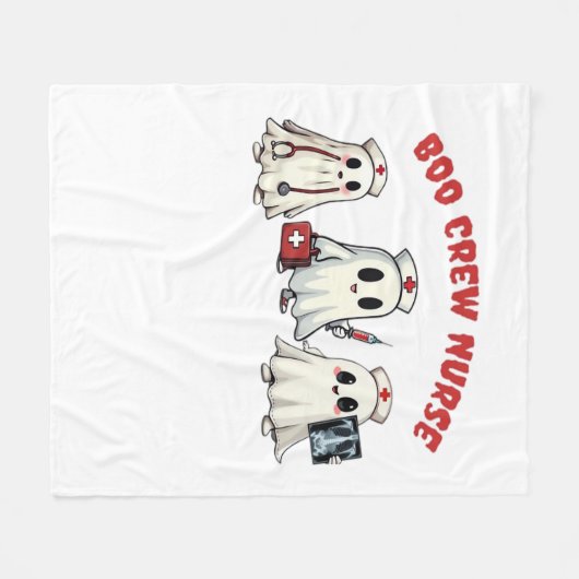 BOO CREW NURSE Essential T-shirt Fleece Deken (Voorkant (Horizontaal))