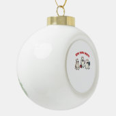 BOO CREW NURSE Essential T-shirt Keramische Bal Ornament (Links)