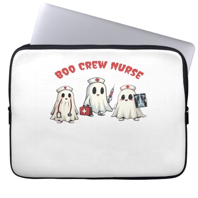 BOO CREW NURSE Essential T-shirt Laptop Sleeve (Voorkant)
