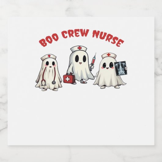 BOO CREW NURSE Essential T-shirt Sparkling Wijnetiket (Enkel label)
