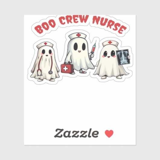 BOO CREW NURSE Essential T-shirt Sticker (Vel)
