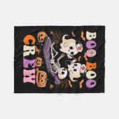 Boo Crew Nurse Halloween Ghost Skeleton Nurses Run Fleece Deken (Voorkant (Horizontaal))