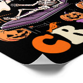 Boo Crew Nurse Halloween Ghost Skeleton Nurses Run Poster (Hoek)