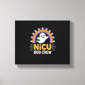 Boo Crew Nurse Halloween voor Verpleegkundigen Gho Canvas Afdruk (Voorkant)