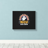 Boo Crew Nurse Halloween voor Verpleegkundigen Gho Canvas Afdruk (Insitu (Houten vloer))