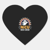 Boo Crew Nurse Halloween voor Verpleegkundigen Gho Hart Sticker (Voorkant)