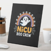 Boo Crew Nurse Halloween voor Verpleegkundigen Gho Reclamebord Met Voetstuk (Insitu)