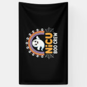 Boo Crew Nurse Halloween voor Verpleegkundigen Gho Spandoek (Verticaal)