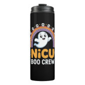 Boo Crew Nurse Halloween voor Verpleegkundigen Gho Thermosbeker (Voorkant)