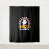 Boo Crew Nurse Halloween voor Verpleegkundigen Gho Wandkleed (Voorkant)