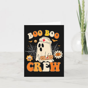 Boo Crew Nurse voor Vrouwen Mannen Halloween Outfi Kaart