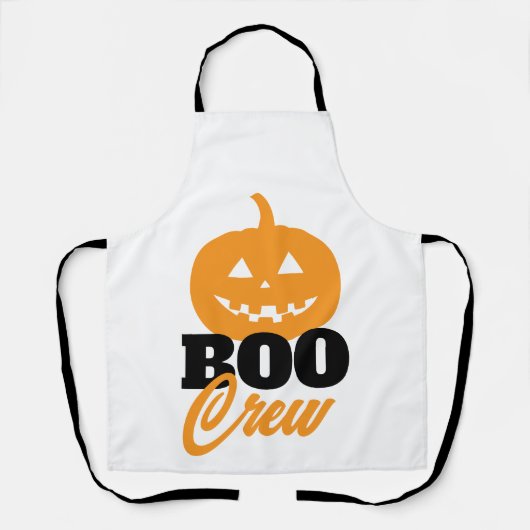 BOO crew pompoen Halloween Schort (Voorkant)