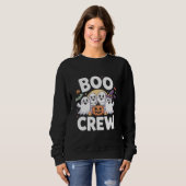 Boo Crew Schattig Griezelen Halloween Trui (Voorkant volledig)