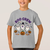 Boo Crew Schattige Halloween Ghosts T-shirt (Voorkant)