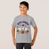 Boo Crew Schattige Halloween Ghosts T-shirt (Voorkant volledig)