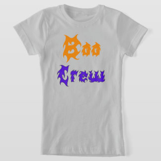Boo Crew Schattige Halloween Kinderen Typography D T-shirt