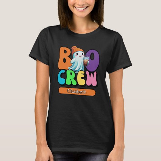 Boo Crew Schattigee Ghost Matching T-shirt (Voorkant)