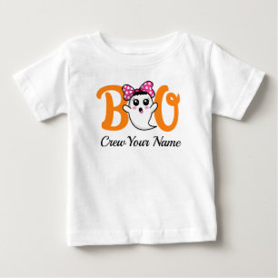 Boo Crew Sinaasappel Halloween Familie gepersonali