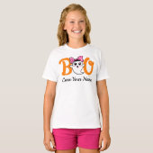 Boo Crew Sinaasappel Halloween Family Matching T-shirt (Voorkant volledig)