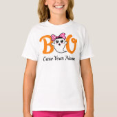 Boo Crew Sinaasappel Halloween Family Matching T-shirt (Voorkant)