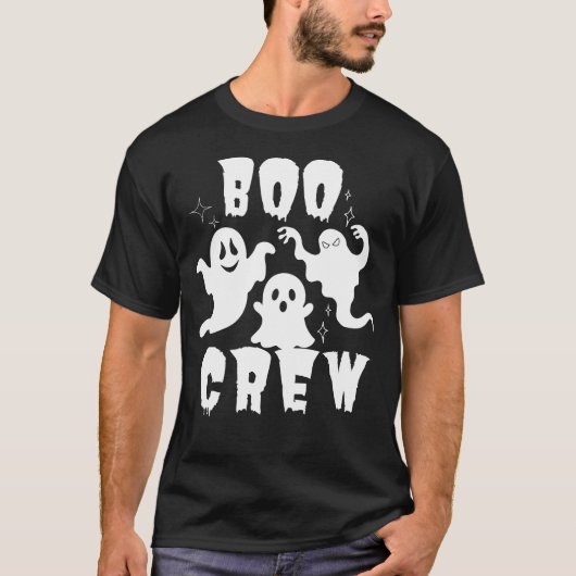 Boo Crew spook Halloween Familie Matching T-shirt (Voorkant)