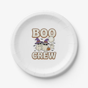 Boo Crew Spook Halloween Vintage Vector Design_1 Papieren Bordje