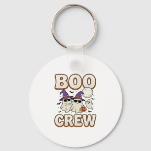 Boo Crew Spook Halloween Vintage Vector Design_1 Sleutelhanger