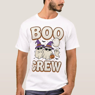 Boo Crew Spook Halloween Vintage Vector Design_1 T-shirt