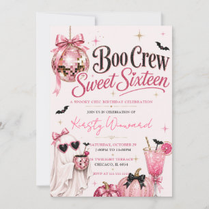 Boo Crew Spooky Chic Sweet Sixteen Kaart