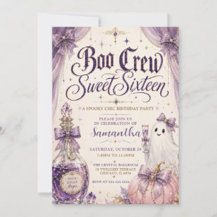 Boo Crew Spooky Chic Sweet Sixteen Kaart