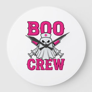 Boo Crew Verpleegster Geest Halloween Grote Klok