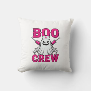 Boo Crew Verpleegster Geest Halloween Kussen
