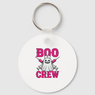Boo Crew Verpleegster Geest Halloween Sleutelhanger