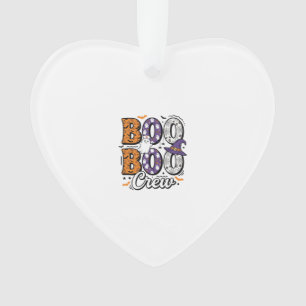 Boo Crew Verpleegster Halloween Vintage Shirt Ontw Ornament