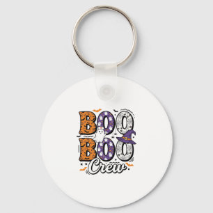 Boo Crew Verpleegster Halloween Vintage Shirt Ontw Sleutelhanger